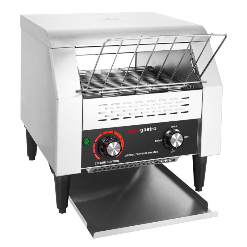 Tostadora de Cinta Profesional GGM Gastro DTJ300 2,2 kW 300-350 rebanadas/h Tostadora de Cinta Profesional GGM Gastro DTJ300 2,2 kW 300-350 rebanadas/h